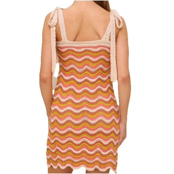 Jolie & Joy by FCT w Love Crochet Mini Dress, Size 2X, Bow Casual Vacation - Picture 3 of 8